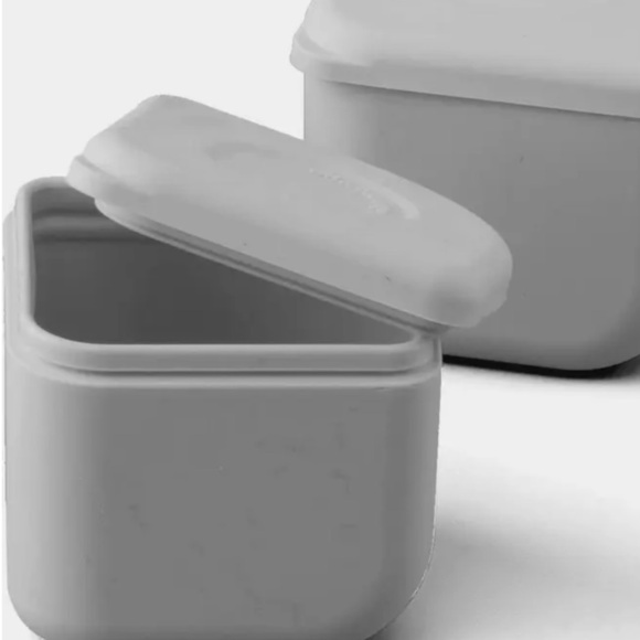 NWT Miniware Grow Bento Silicone Lunch Set Cotton Candy / Gray - Picture 4 of 4